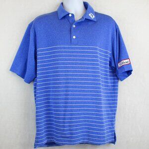 Footjoy FJ Collar Titleist Arm Engineered Heather Stripe Golf Shirt Mens (XL)